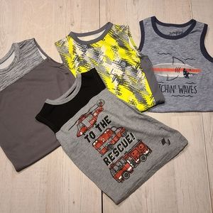 Lot of Boys sleeveless summer shirts/tanks